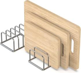Korrtfid 788362532116 Cutting Board Organizer Stand Holder 304 Stainless Steel Chopping