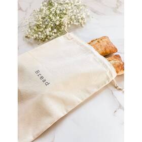 Kozy Sweet Home 301633991513 Handmade Natural Cotton Bread Bag Loaf White Kozy Sweet Home 301633991513 Handmade Natural Cotton Bread Bag Loaf White