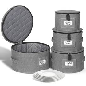 Kukikan 707084155724 China Storage Containers 4pcs Hard Shell Dish Wit