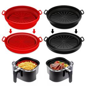 Kuword 732262772639 Air Fryer Silicone Liners 2 Pcs Reusable 7.5 Inch 3