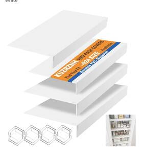 Kuzrznh 253912139663 4 Pcs Pvc Shelf Cover For Wire Shelving 24x16x2 Inch