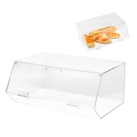 Mc0009101 Kvmorze Acrylic Stackable Bakery Box With Non-slip Mat Pastry Display Case Kitchen