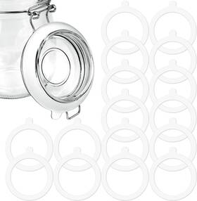 Gjq001 Kxwxkxk 16pcs Rubber Seals For Glass Jars 3.75inch Replace Jar Airtight White Gjq001 Kxwxkxk 16pcs Rubber Seals For Glass Jars 3.75inch Replace Jar Airtight White