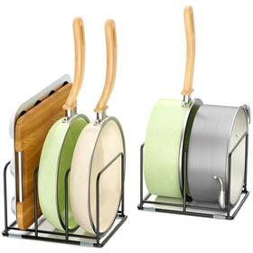 Papr-0117 Laemyfyre Pan And Pot Organizer Rack Cutting Board For Cookie Sheet Frying P
