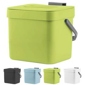Lalastar 779605991265 1.8 Gallon Hanging Trash Can Green Plastic Compost Bin Indoor Kit