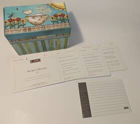 Lang 739744126027 Recipe Box With Cards Inch Color My World Art By Lisa Kraus 2011