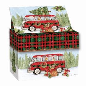 Lang 739744200833 Home For Christmas Recipe Card Box Medium Multi