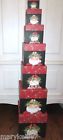 Lang Company Artist Susan Winger Decorative Nesting Boxes With Santa Snowman 739744139713