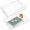 Largeacylicservingtraymp Mdesign Acrylic Rectangular Serving Tray With Handles Pack Clear