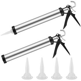 Hiu-lasnten-1551 Lasnten 2 Pack Sausage Caulk Gun 20 Oz Aluminum Caulking Cordless