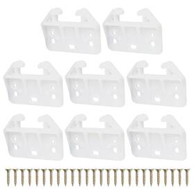 2.36x1.65x0.31in Lasuroa 1000180 8pcs Drawer Guides Plastic Slides With 24pcs 2.36x1.65x0.31in Lasuroa 1000180 8pcs Drawer Guides Plastic Slides With 24pcs