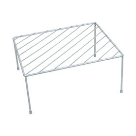 Laura Ashley 633125231860 Speckled Medium Helper Shelf In Grey White 12.6 Inch X 10.16 6