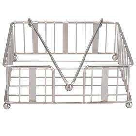 Laura Ashley 633125233185 Aristo Napkin Holder With Weighted Arm In Satin Silver 7 Inch X 2.8 Laura Ashley 633125233185 Aristo Napkin Holder With Weighted Arm In Satin Silver 7 Inch X 2.8
