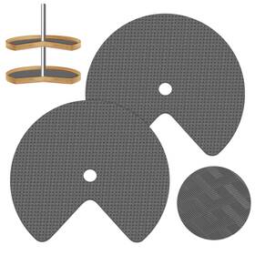 A015 Lconvicely 2 Pack 26in Lazy Susan Shelf Liner Upgraded Composite Materials Circle