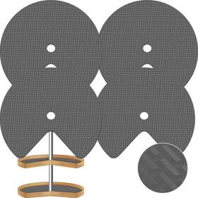 Lconvicely Lca019 4 Pack 26in Lazy Susan Shelf Liner Upgraded Composite Materials Circle