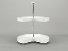 Ld-2472-18-11-1 Polymer Kidney Shelf Lazy Susan