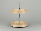Ld-4bw-062-20-1 Banded Wood Full Circle Shelf Lazy Susan