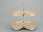Ld-4bw-942-28-1 Banded Wood Pie Cut Shelf Lazy Susan