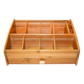 Le Chef 837304012688 Bamboo Storage Organizer Oak N/a