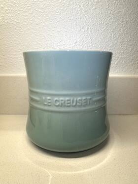 Le Creuset 843251189861 Stoneware Utensil Crock Large 2.3l Sage Ombre Marked Second