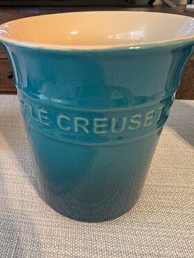 Le Creuset 843251193103 Deep Teal Small Utensil Crock 6 In 1liter New