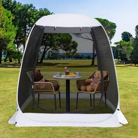 9020g4 Leedor Pop Up Screen House 6-10-15 Person Outdoor Tent Camp... Fa