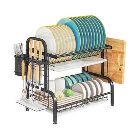 K-a30kd1u Leguang Dish Drying Rack 2-tier Stainless Steel Racks For Kit... Fast Ship K-a30kd1u Leguang Dish Drying Rack 2-tier Stainless Steel Racks For Kit... Fast Ship