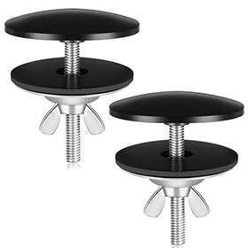 Leifide Leifide-sink Hole-02 2 Pieces Inch Kitchen Sink Hole Cover Faucet Stainless Black