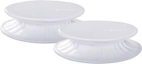 3401200b04u017 Lekue L Ku Reusable 2 X 3.4 Inch Silicone Flexible Lids Stretch Up To 3.9 Clear
