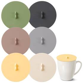 Lele Life 206418852223 6pcs Silicone Lids For Cups 3.9in/10cm Cup Covers Dri