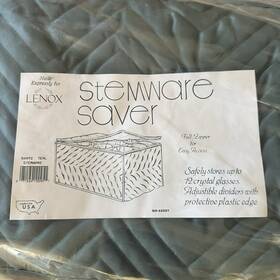 Lenox 071569100951 Stemware Saver Quilted Zippered Packaging New Made In Usa