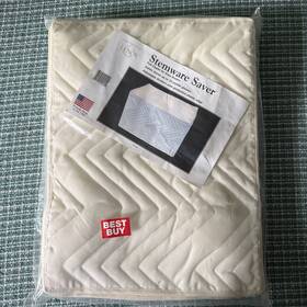 Lenox 071569102245 Stemware Saver Quilted Zippered Storage Box For 12 Crystal Glasses New
