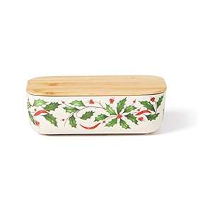 893501 Lenox 194372018005 Holiday Rectangular Server With Wooden Lid