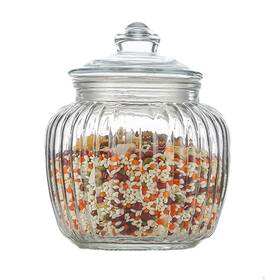 Leyin 153988054137 Glass Storage Jar Wide Mouth Canning Kitchen Containers With Airt