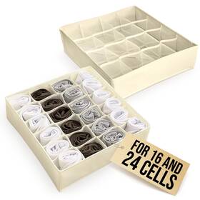 40fcso Liberhaus 2 Pcs Sock Organizer For Drawer Underwear And Divide