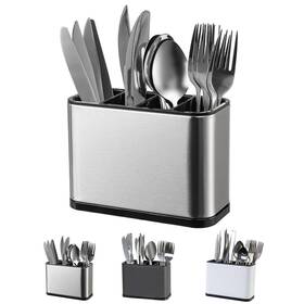 H2740 Libodour Silverware Organizer Kitchen Utensil Holder For Counter Stainless Steel Caddy H2740 Libodour Silverware Organizer Kitchen Utensil Holder For Counter Stainless Steel Caddy