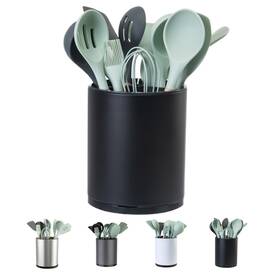 H3060 Libodour Kitchen Utensil Holder Extra Large 360 Rotating For Counter Organizer Stain