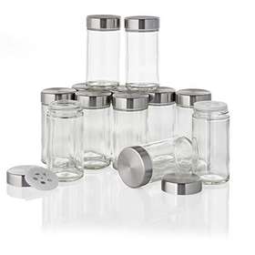5238942 Lifetime Brands Empty Jars With Cap Set Of 12 3-ounce Silver 5238942 Lifetime Brands Empty Jars With Cap Set Of 12 3-ounce Silver