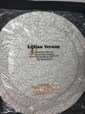 046499 Lillian Vernon Non-slip Plate Divider Seperators China/dish Protectors