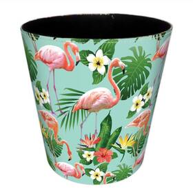 Ms18h21scof244wujruc9 Lingxuinfo Scakbyer Waste Paper Bin European British Style Flamingo Pattern