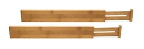 Lipper International Bamboo Wood Custom Fit Adjustable Kitchen Drawer