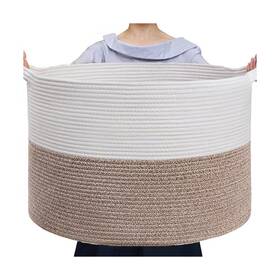 22ftftx22 Lisunque Lq-2214 Large Blanket Basket High Storage Tall Rope Laundry Baket 22ftftx22... Fast Ship