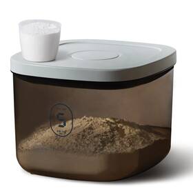 Livlab0001-ay-5kg-grey Livlab Rice Dispenser 5.28 Qt/5 L/10 Lbs Food Storage Container With Measuring Cup F