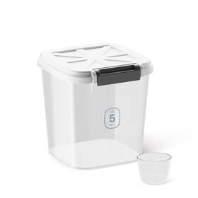 Livlab0019-food Livlab Flour Container - Rice Dispenser 10lbs/5kg/5.3 Quart Food Cereal Bins W