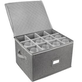 13x-4992-z Lotfancy Stemware Storage Container Hard Shell Stackable Wine Glass Box With 13x-4992-z Lotfancy Stemware Storage Container Hard Shell Stackable Wine Glass Box With