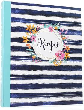 Lotfancy 726084222694 Recipe Binder 8.5 Inch X 10 With 60 Blank Cards 4x6 30 Plastic