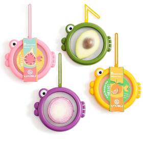 Lovfult Keeper/a1 Onion Storage And Avocado Saver - 4-piece Set Silicone Fruit