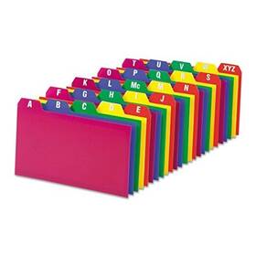 73153 Lsc Communications Us Llc Poly Index Card Guide Set A-z 1/5 Inch Cut Tabs Assorted 3 X 5 Inches 73153 Lsc Communications Us Llc Poly Index Card Guide Set A-z 1/5 Inch Cut Tabs Assorted 3 X 5 Inches