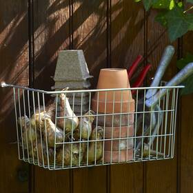 Ltl Home Products 094416518013 More Inside Chrome Large Mountable Wire Basket Grey Standard