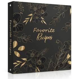 Lubudingjoy 742420351354 Recipe Binder 8.5x11 3 Ring Book To Write In Your Own Recipes
